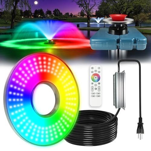 Goldlife Pond Fountain Aerator Lights,